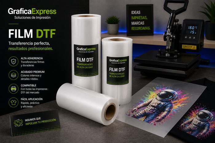 Rollo de film DTF transparente